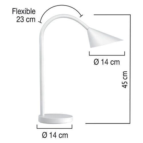 UNILUX Bureaulamp Unilux Sol wit