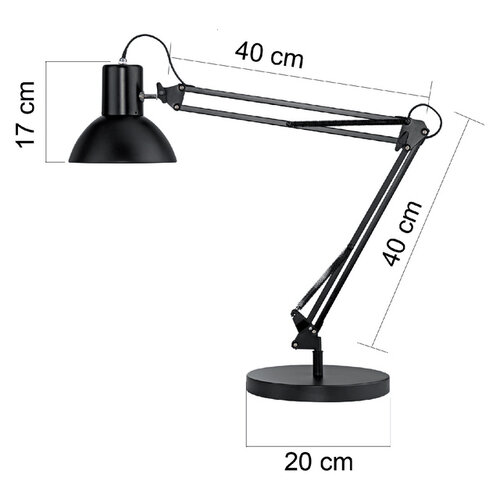 UNILUX Lampe de bureau Unilux Success noir