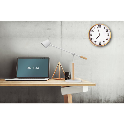 UNILUX Lampe de bureau Unilux Vicky LED bois blanc