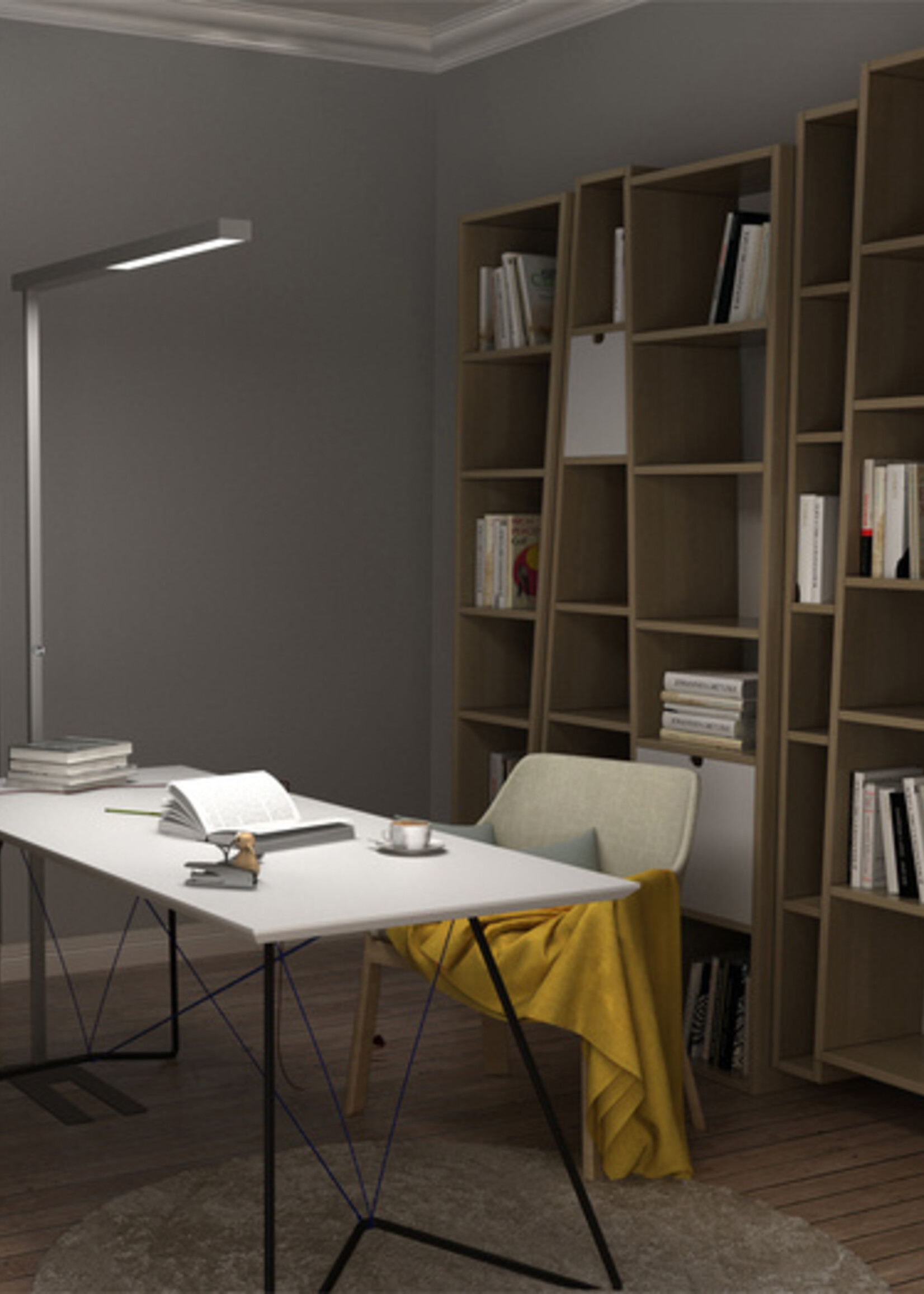 UNILUX Lampadaire Unilux Starus LED gris
