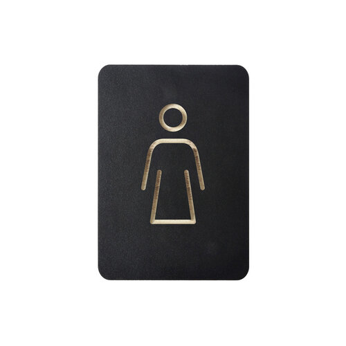 Europel Pictogram Europel vrouw zwart