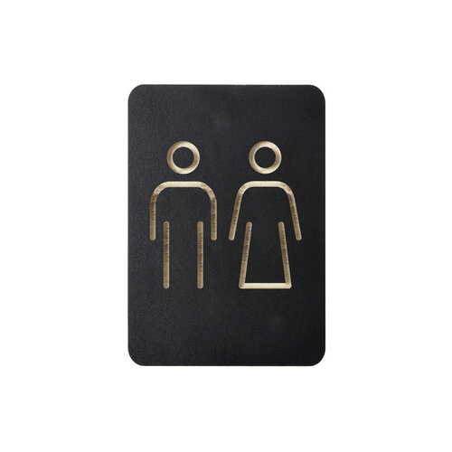 Europel Pictogram Europel man/vrouw zwart