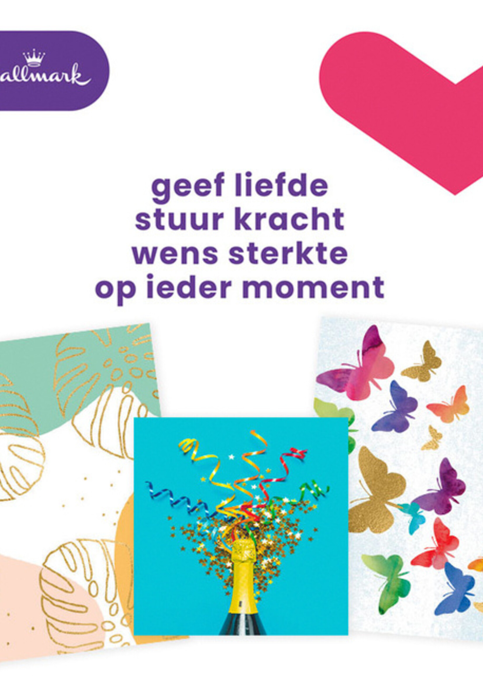 Hallmark Wenskaart Hallmark navulset blanco 8 kaarten