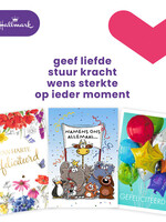 Hallmark Wenskaart Hallmark navulset A4 felicitatie 8 kaarten