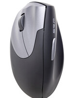 Ergofy Souris Ergofy SRM VS4 gaucher sans fil argent noir