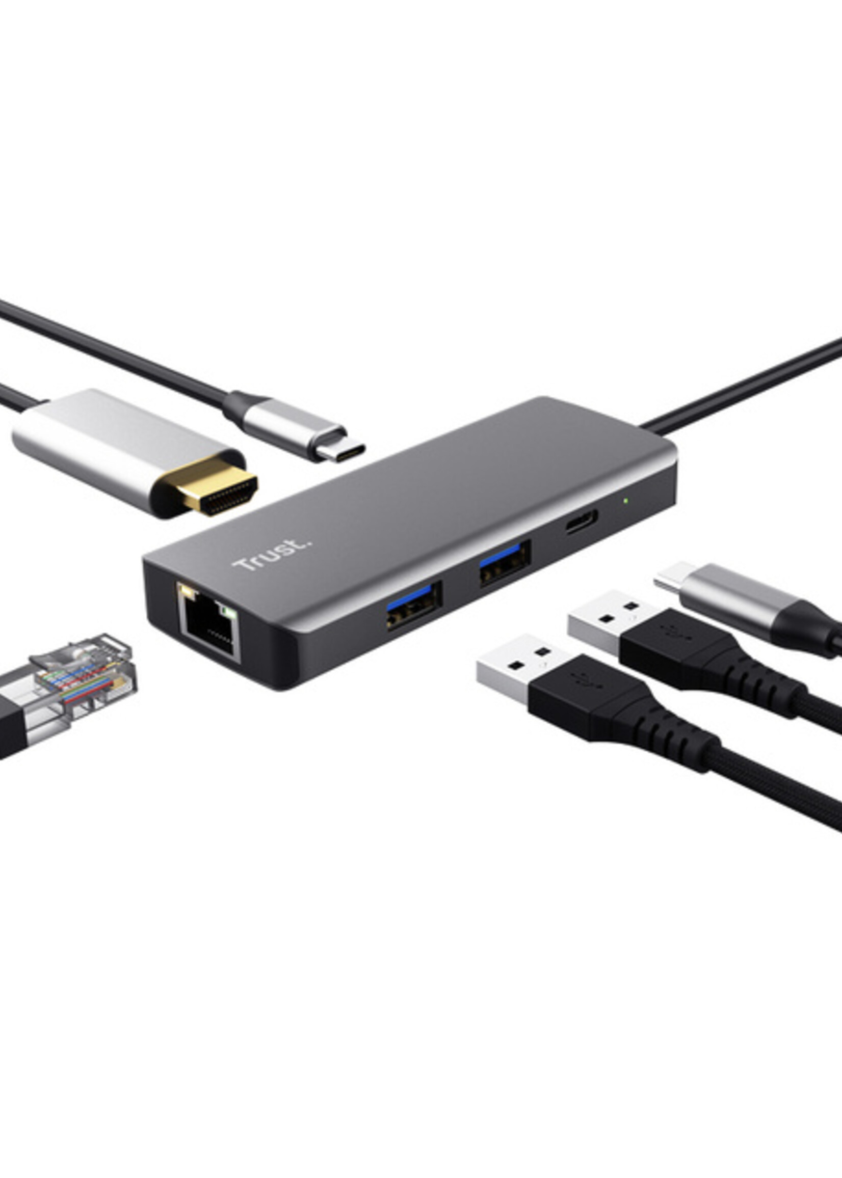 Trust Adaptateur Trust DALYX 6-en-1 USB-C multiport