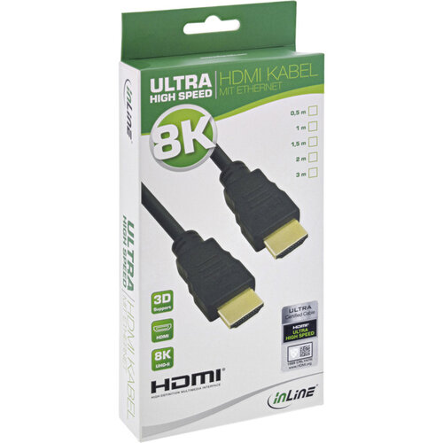inLine Kabel inLine HDMI ETH8K M/M 2 meter zwart