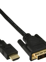 inLine Kabel inLine HDMI DVI 18+1 pin M/M 2 meter zwart