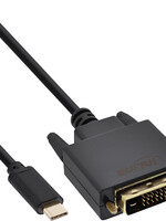 inLine Câble inLine USB-C DVI 24+1 3.1 1080P Mâle/Mâle 2m noir