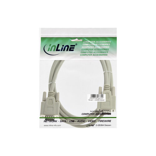 inLine Kabel InLine S VGA 15HD M-M 2 meter beige en grijs