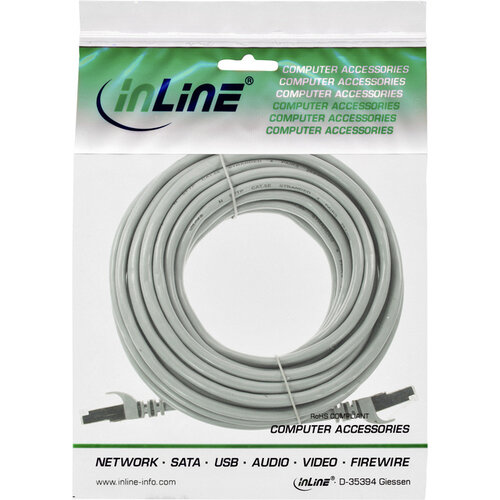 inLine Kabel InLine Cat5e SF UTP 10 meter grijs