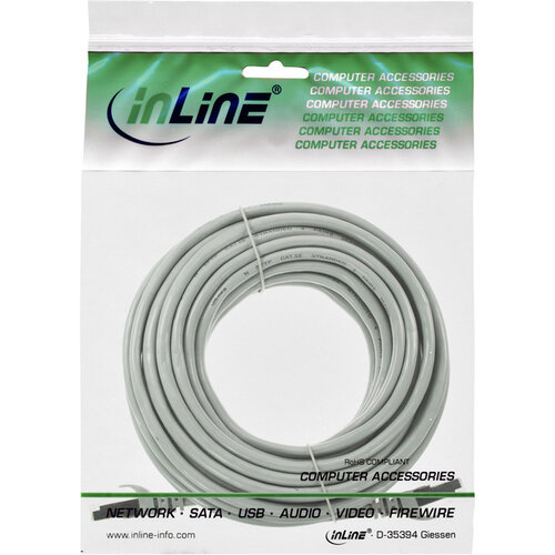 inLine Câble inLine Cat 5e UTP 20m gris