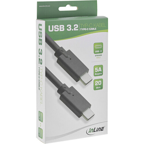 inLine Câble inLine USB-C 3.2 GEN.2 Mâle/Mâle 2m noir