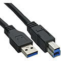 inLine Câble InLine USB-A USB-B 3.0 M 0,5m noir