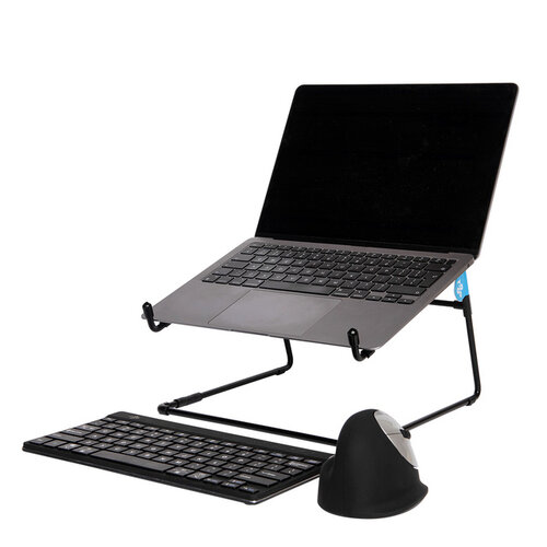 R-Go Tools Laptopstandaard R-Go Steel Office Zwart