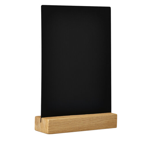 Europel Tableau noir de table Europel pied en bois A5 portrait