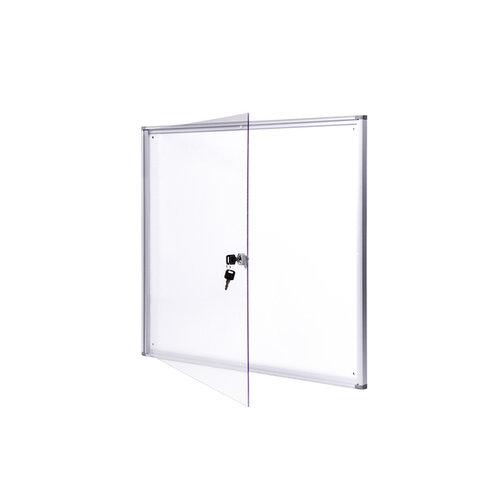 MAUL Vitrine murale intérieur MAULextraslim tableau blanc 6x A4 avec serrure