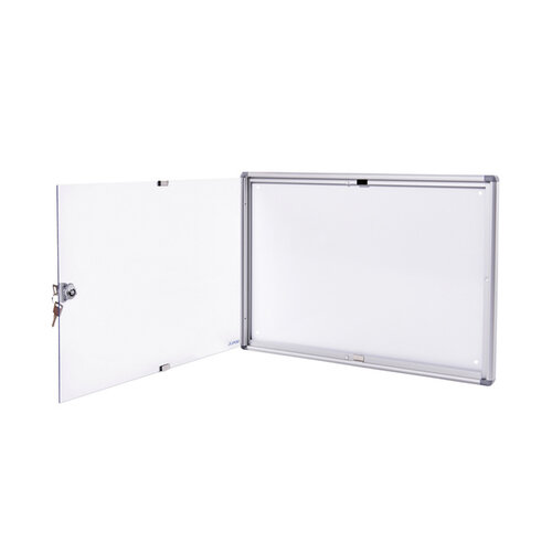 MAUL Binnenvitrine wand MAULextraslim whiteboard 2xA4 met slot