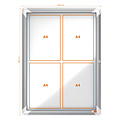 Nobo Vitrine d'intérieur Nobo avec porte 4x A4 magnétique