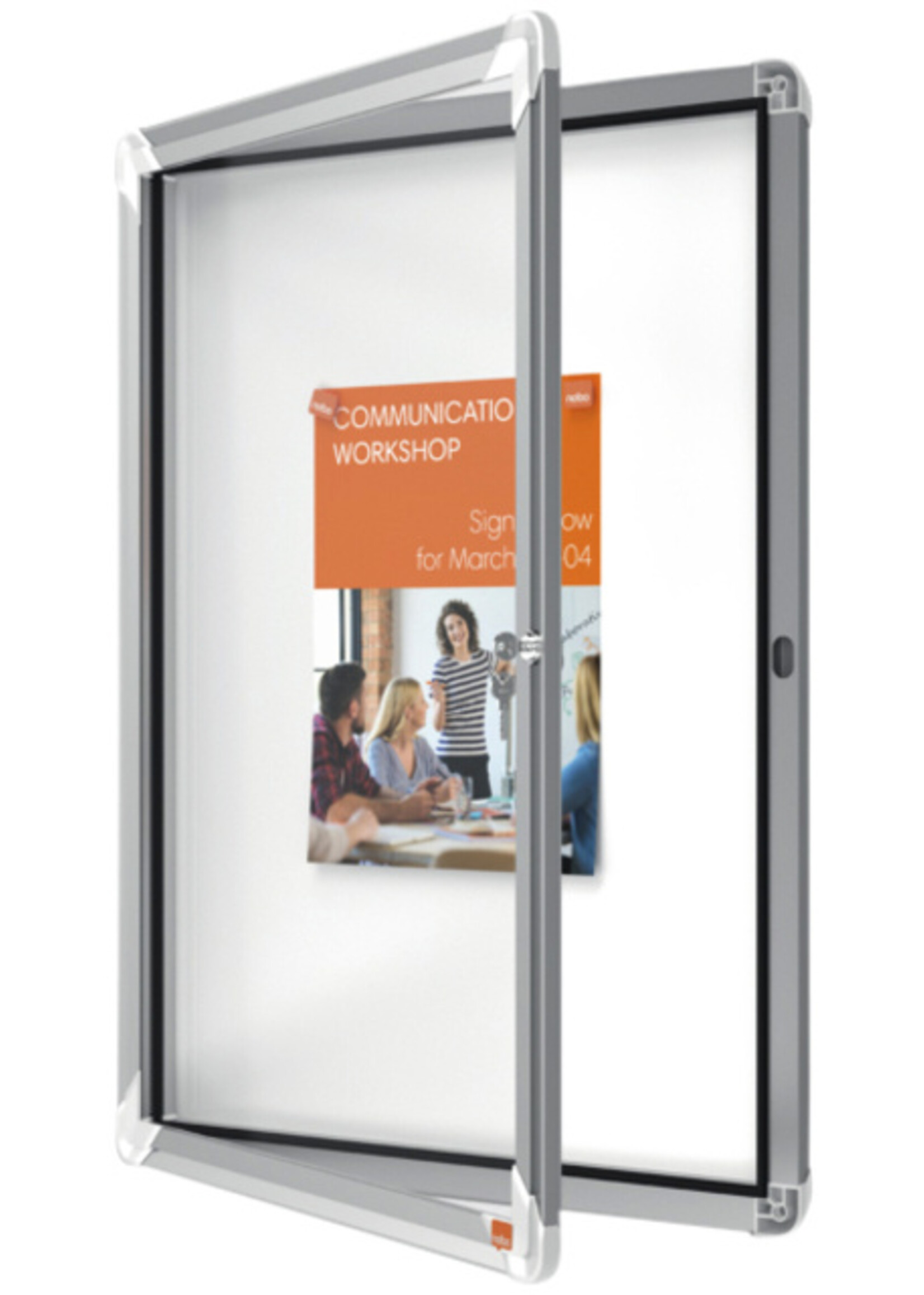 Nobo Vitrinekast Nobo draaideur voor binnen 4x A4 magnetisch