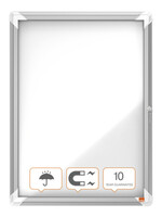 Nobo Vitrine d'extérieur Nobo avec porte 4x A4 magnétique