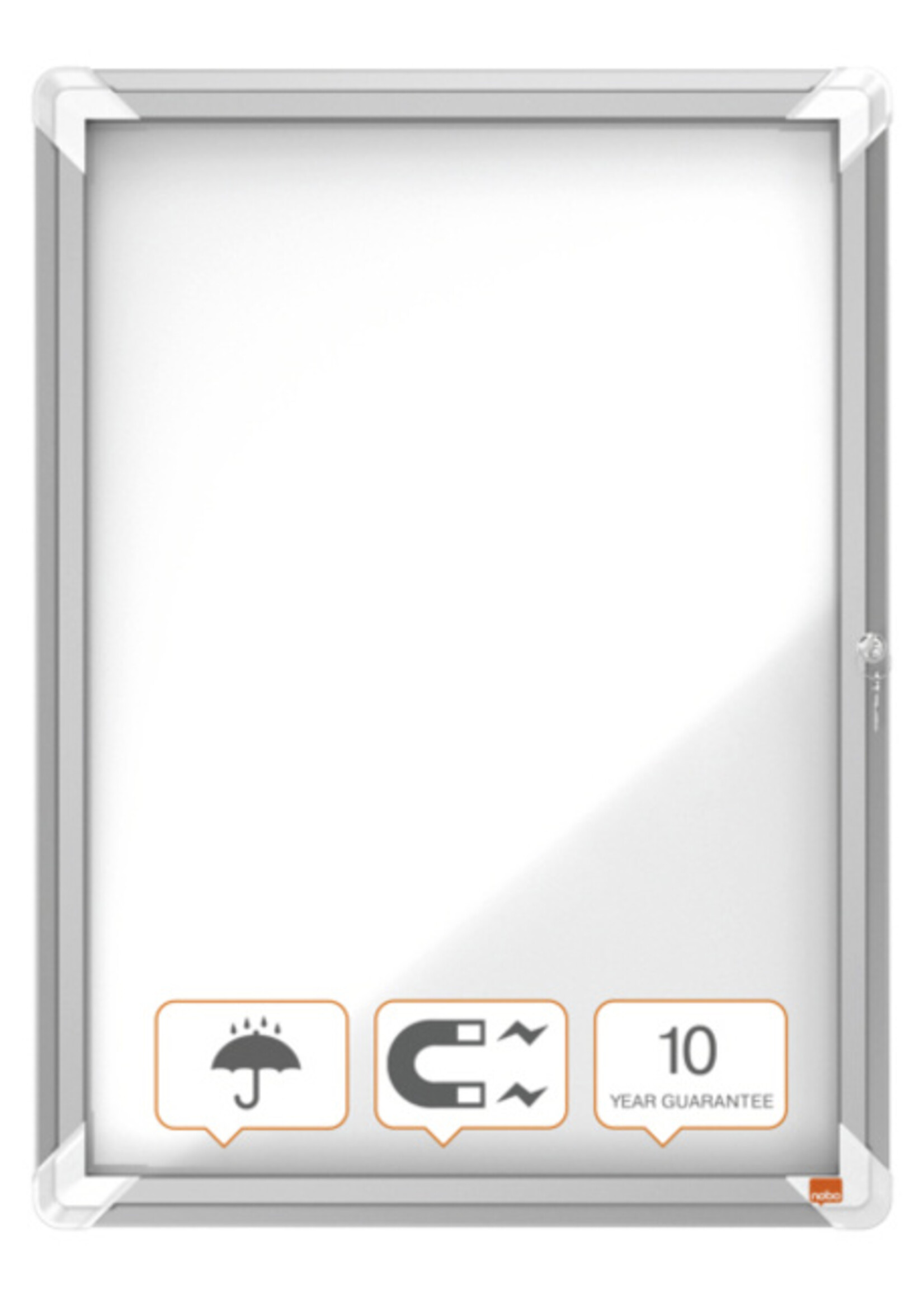 Nobo Vitrinekast Nobo draaideur voor buiten 4x A4 magnetisch