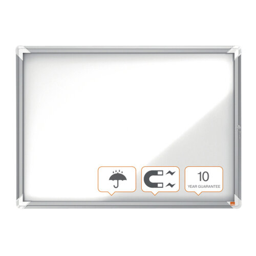 Nobo Vitrine d'extérieur Nobo avec porte 8x A4 magnétique