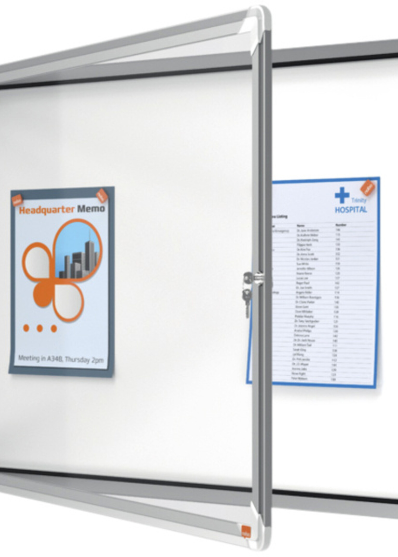 Nobo Vitrine d'extérieur Nobo avec porte 8x A4 magnétique