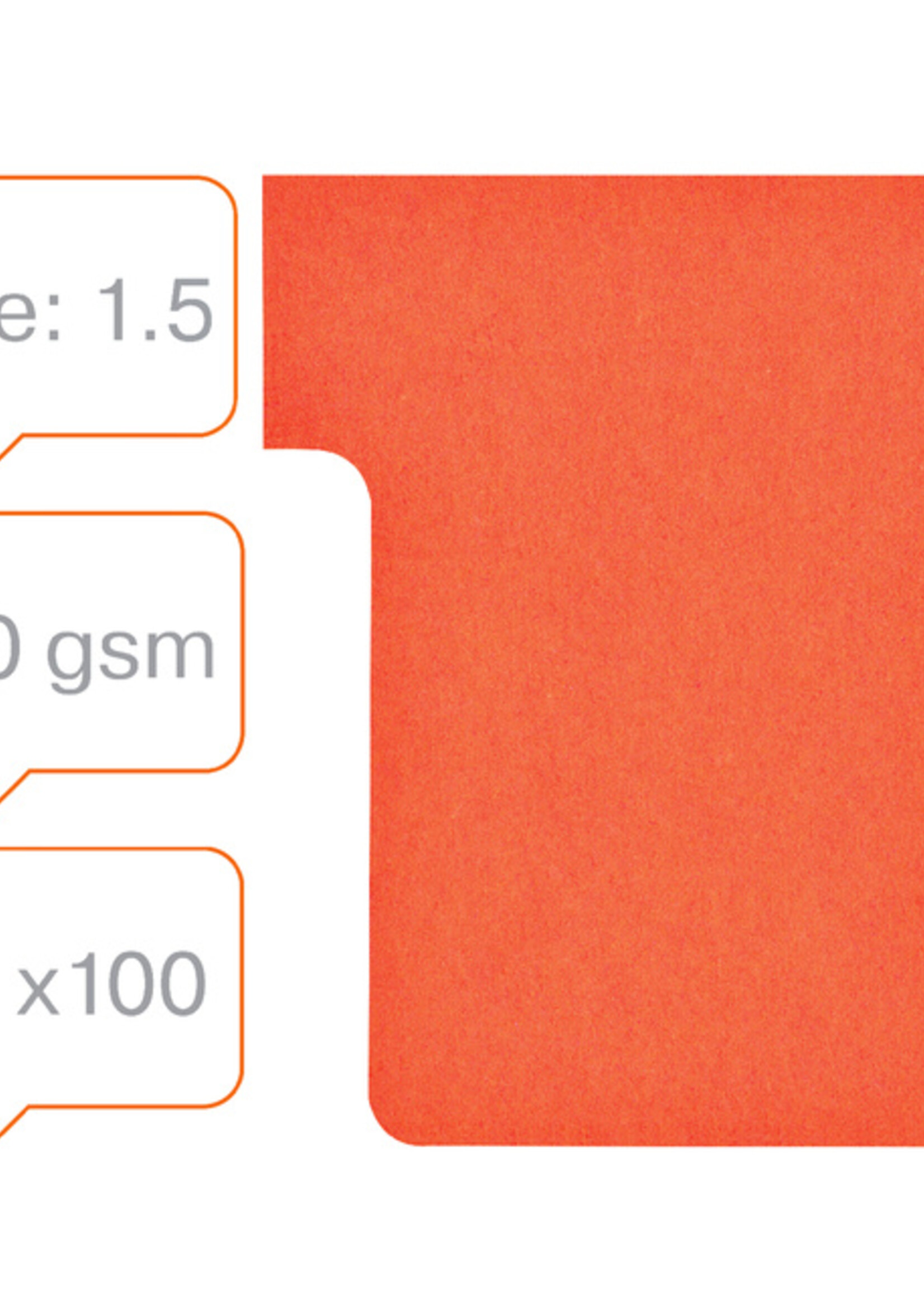 Nobo Planbord T-kaart Nobo nr 1.5 36mm rood