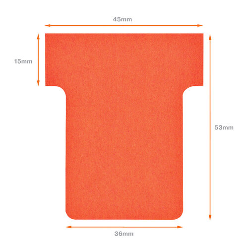 Nobo Planbord T-kaart Nobo nr 1.5 36mm rood