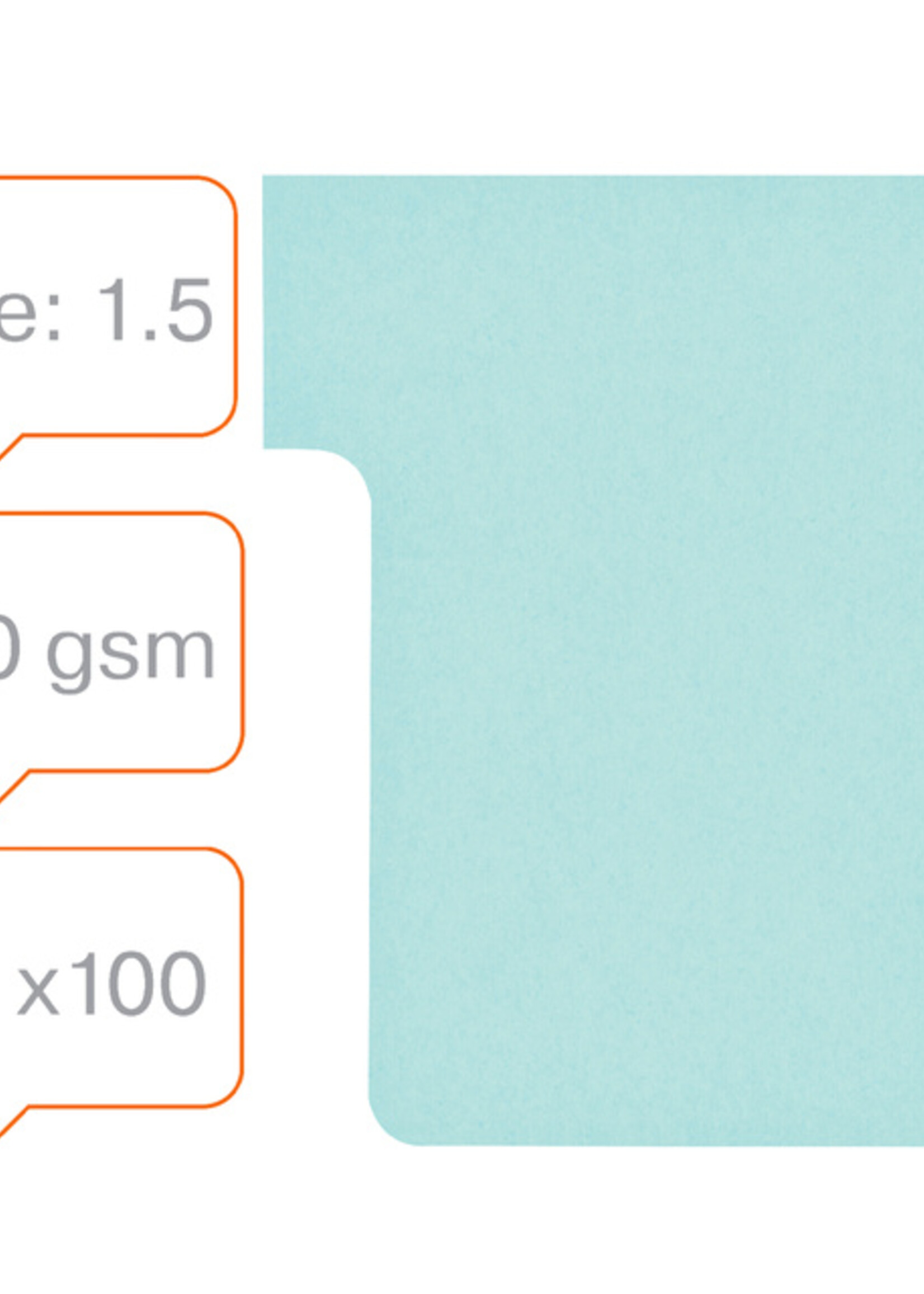 Nobo Planbord T-kaart Nobo nr 1.5 36mm blauw