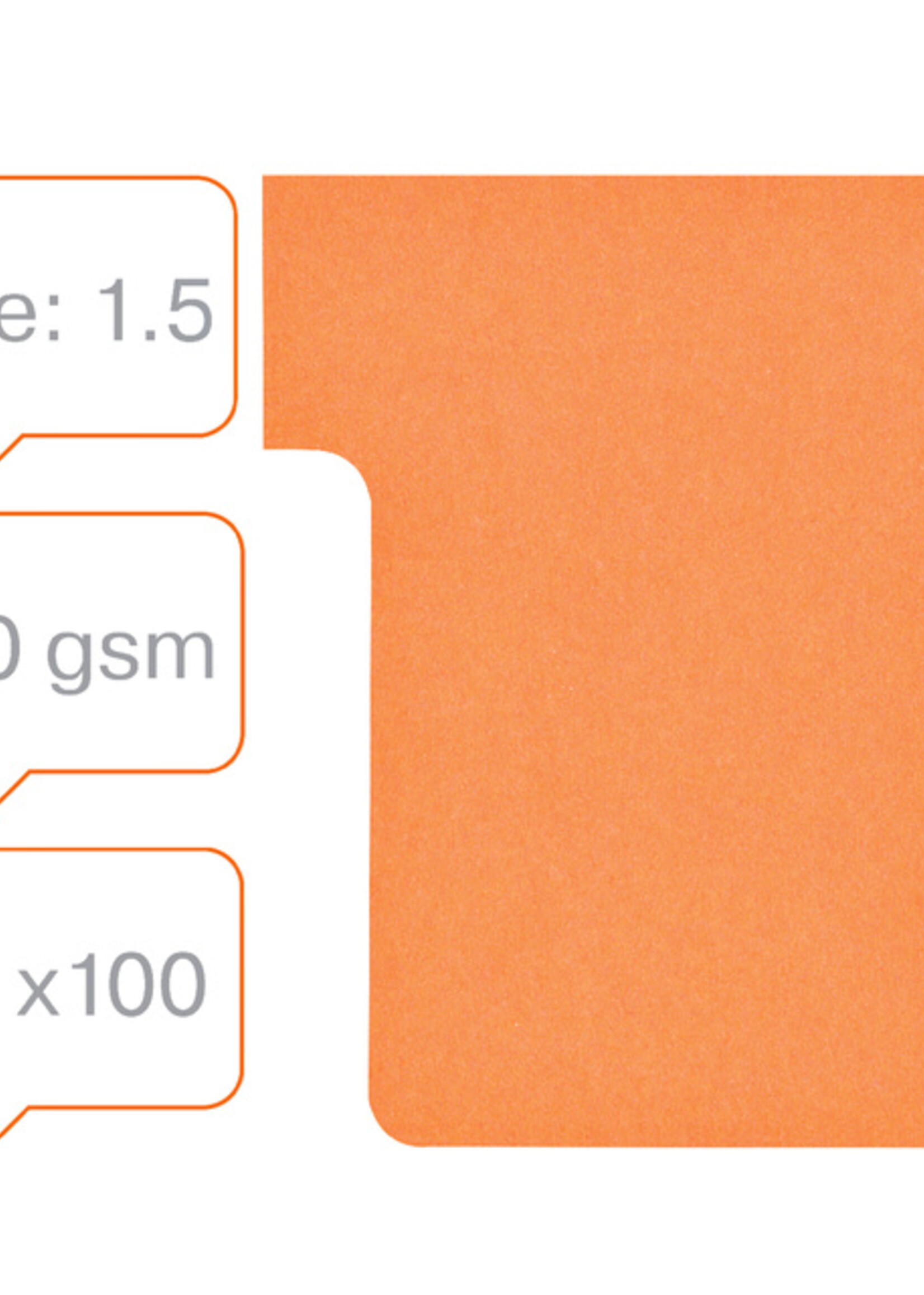 Nobo Planbord T-kaart Nobo nr 1.5 36mm oranje