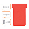 Nobo Planbord T-kaart Nobo nr 2 48mm rood