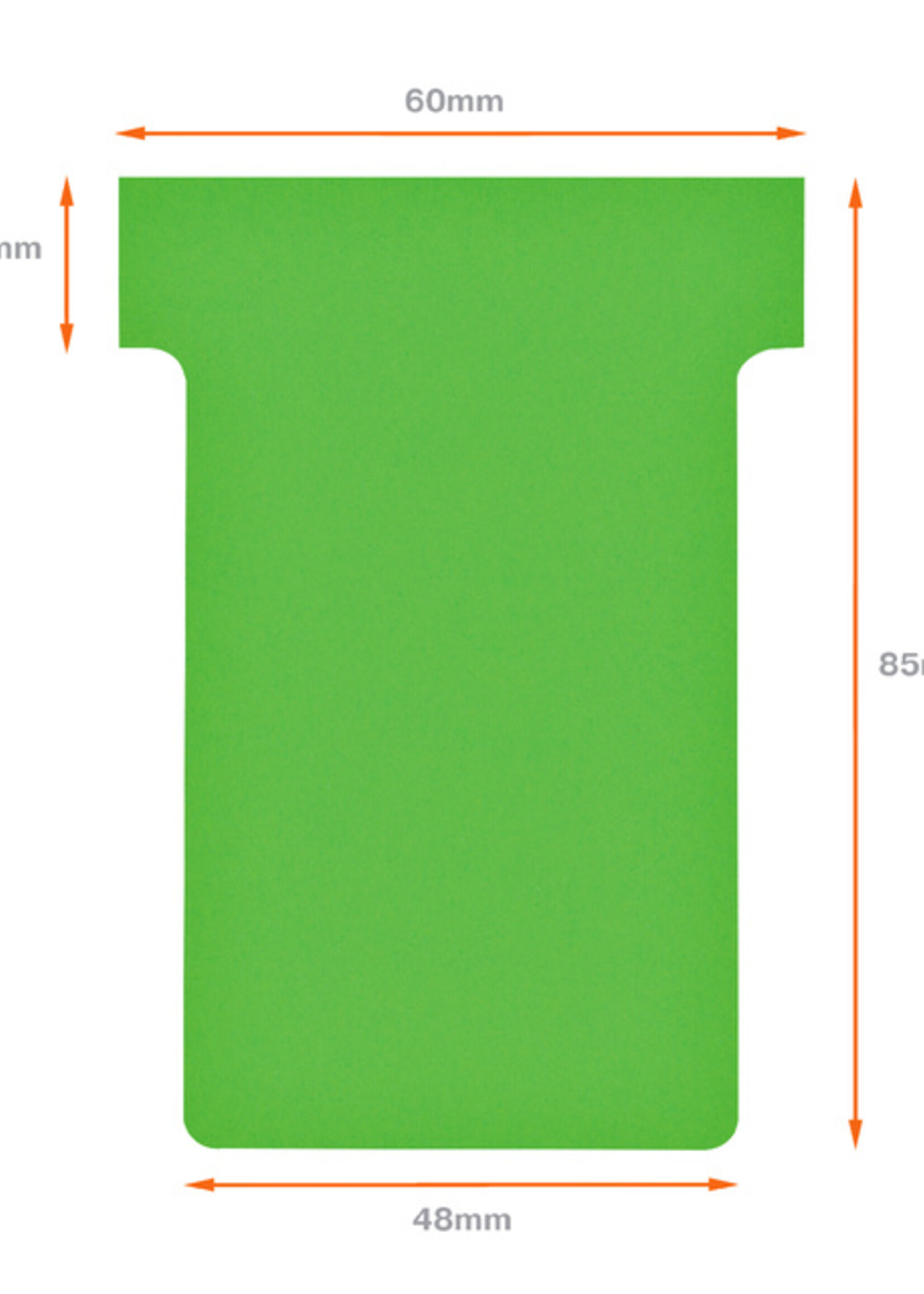 Nobo Fiche-T planning Nobo n°2 vert 48mm