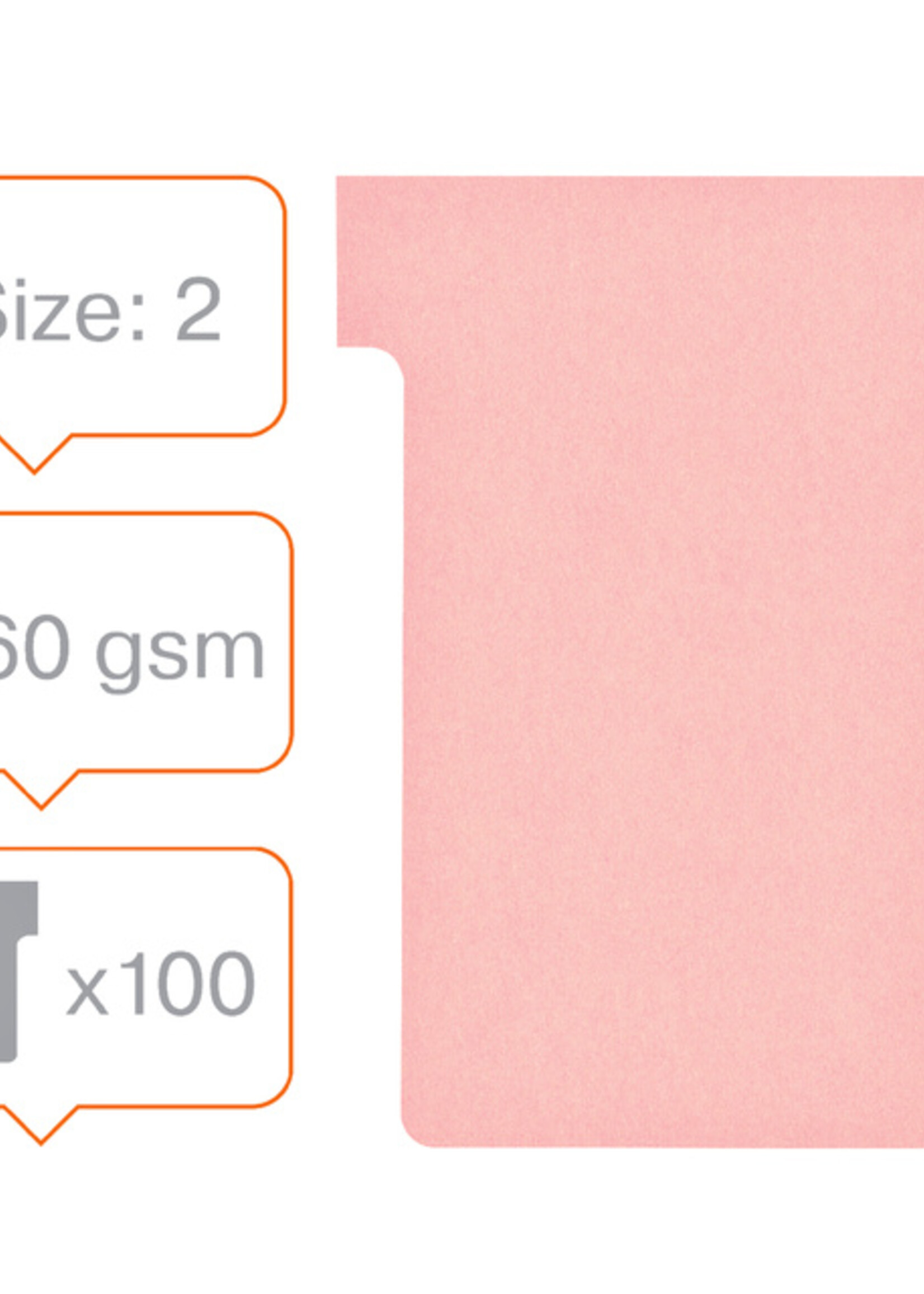 Nobo Fiche-T planning Nobo n°2 rose 48mm