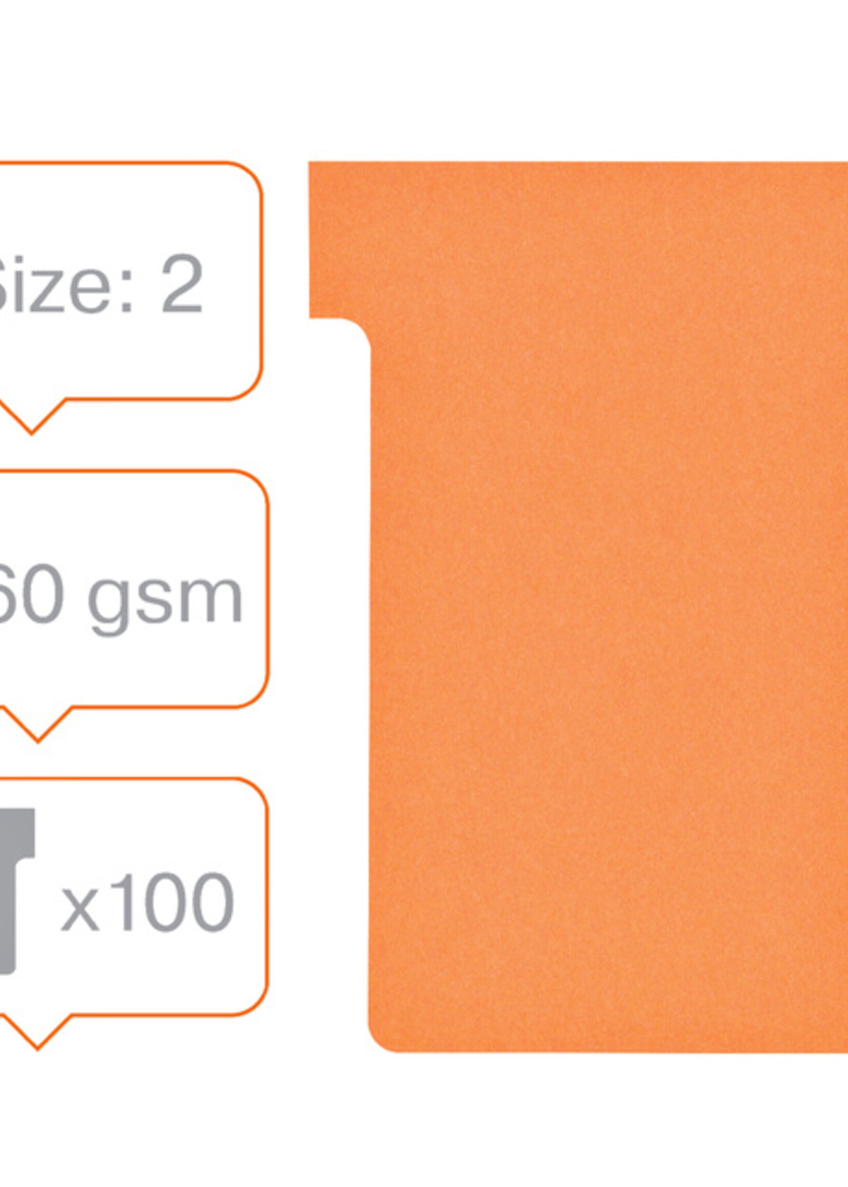 Nobo Planbord T-kaart Nobo nr 2 48mm oranje