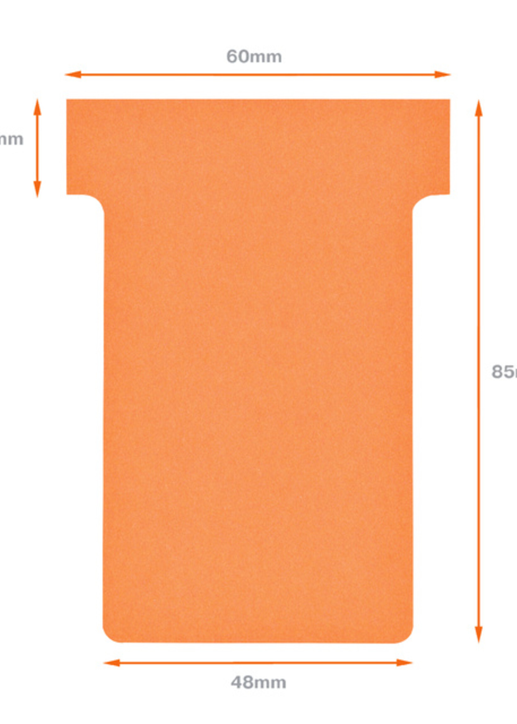 Nobo Planbord T-kaart Nobo nr 2 48mm oranje