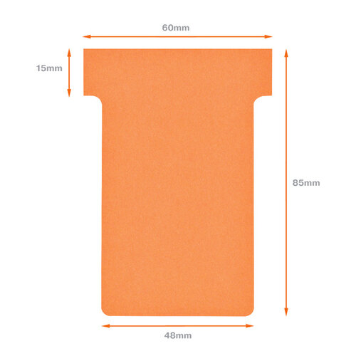 Nobo Planbord T-kaart Nobo nr 2 48mm oranje