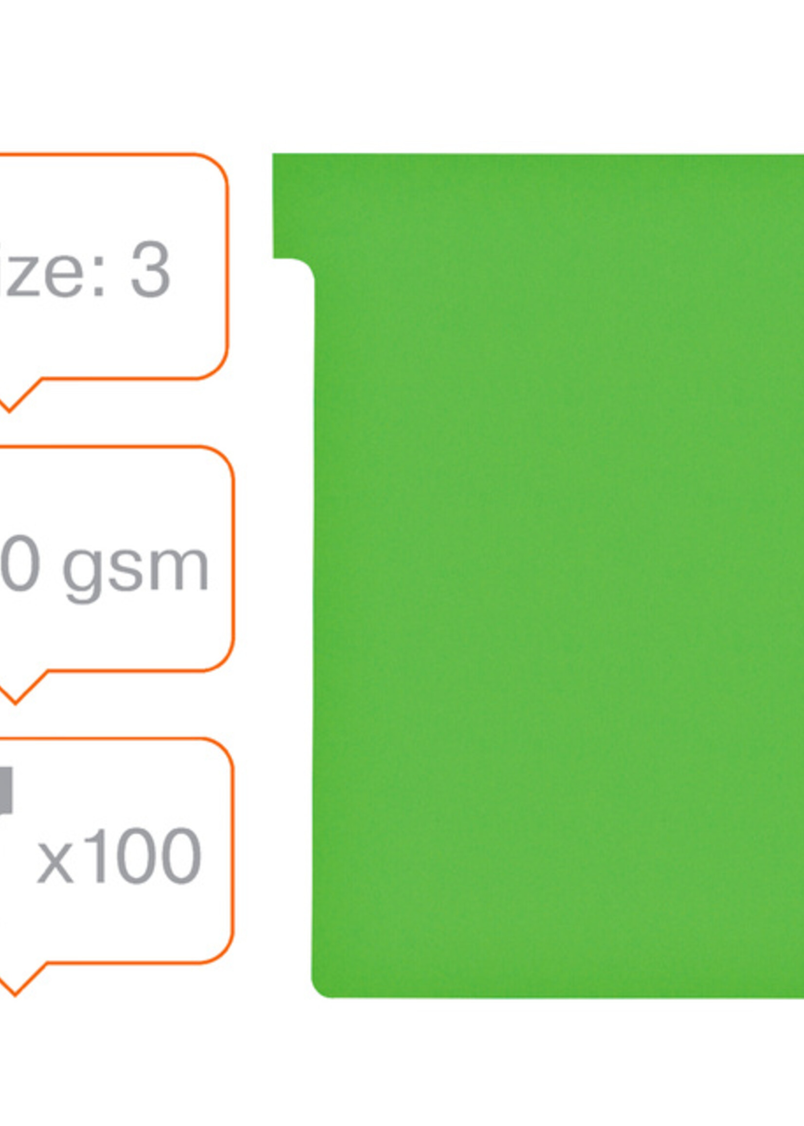 Nobo Planbord T-kaart Nobo nr 3 80mm groen