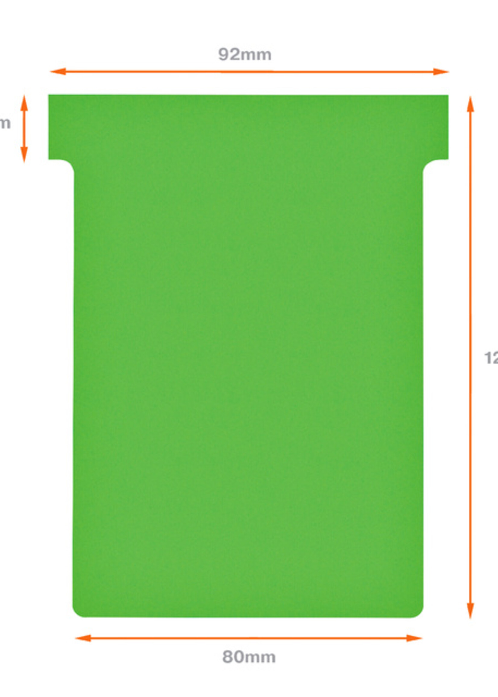 Nobo Planbord T-kaart Nobo nr 3 80mm groen