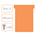 Nobo Planbord T-kaart Nobo nr 3 80mm oranje