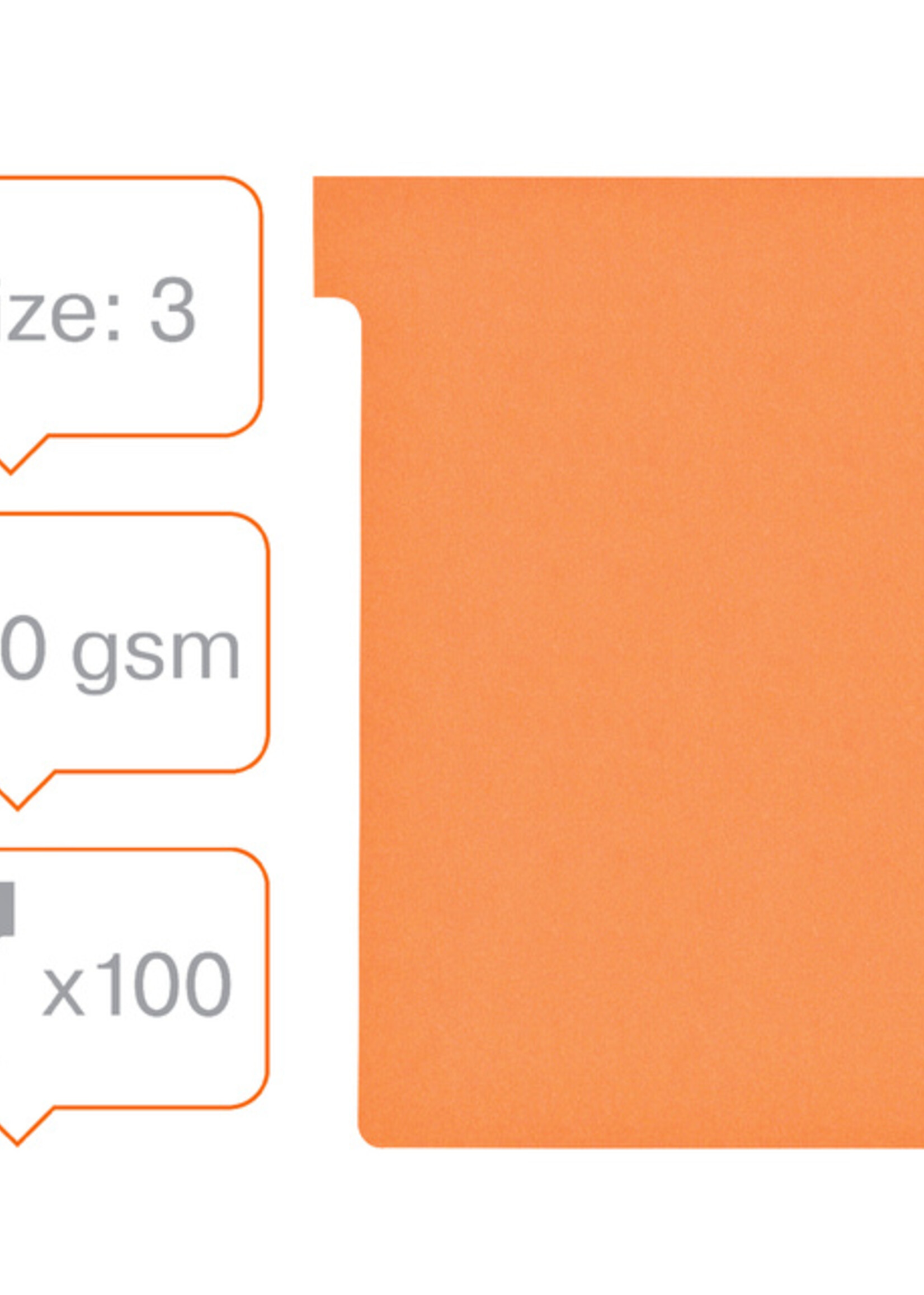 Nobo Planbord T-kaart Nobo nr 3 80mm oranje