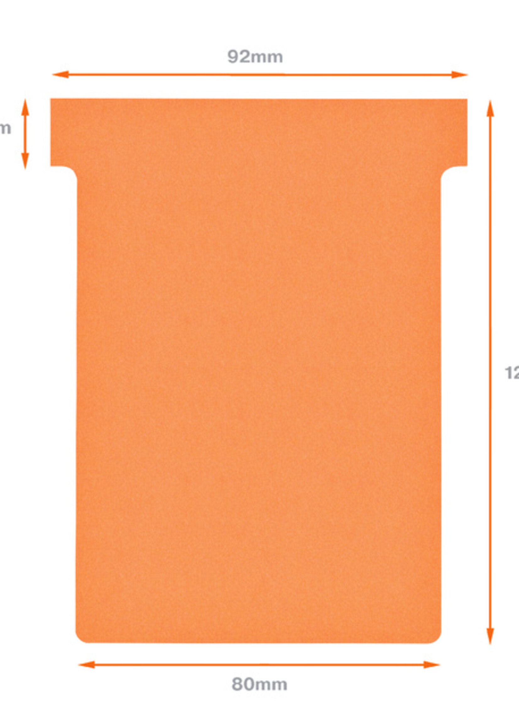 Nobo Planbord T-kaart Nobo nr 3 80mm oranje