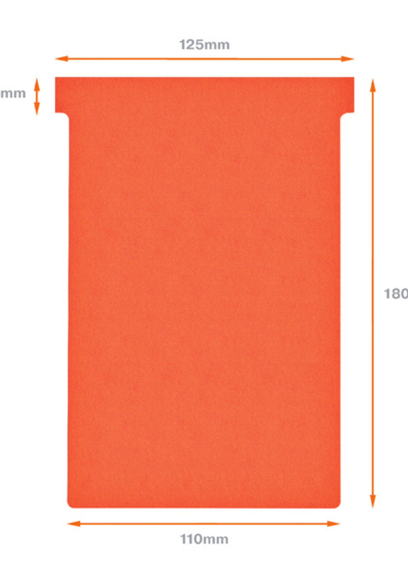 Nobo Fiche-T planning Nobo n°4 112mm rouge