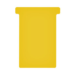 Fiche-T pour planning Jalema format 3 77mm jaune