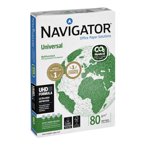 Navigator Kopieerpapier Navigator Universal CO2 A4 80gr wit 500vel