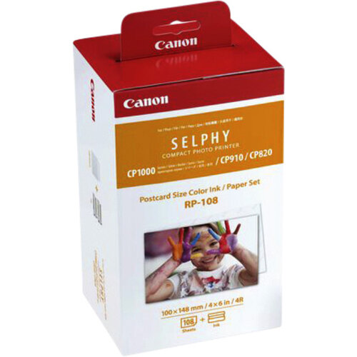 Canon Fotopapier Canon RP-108 10x15cm + inktcartridge 108vel