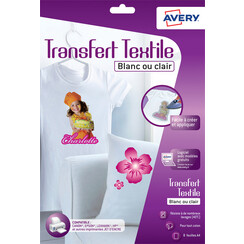 Transfert pour T-shirt Avery C9405-8 A4 8 feuilles