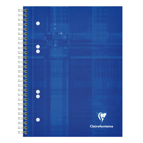 Clairefontaine Collegeblok Clairefontaine Studium A5+ 6-gaats 80blz ruit 5x5mm assorti