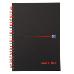 Cahier de notes Oxford Black n’ Red A4 70 feuilles ligné